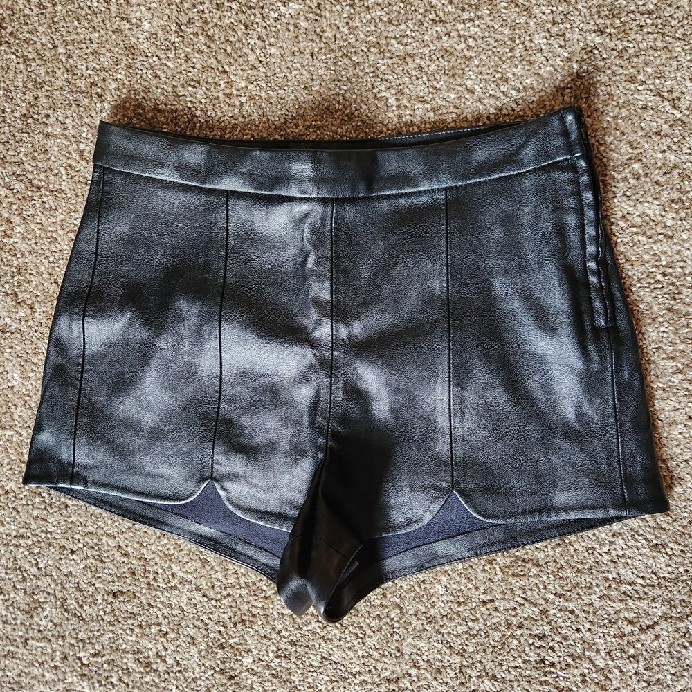Faux leather shorts & leggings